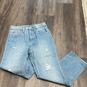 Old Navy Light Blue Distressed Kids Jeans